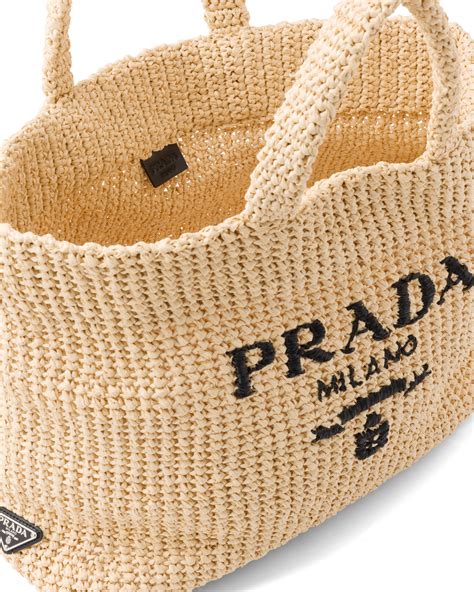 raffia bag prada